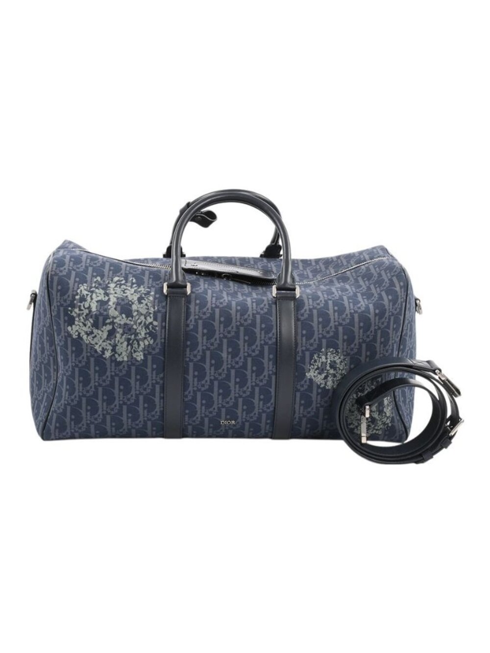 Dior Boston Bag Travel Bag Blue